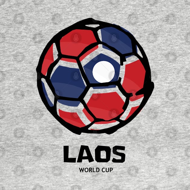 Laos Football Country Flag by KewaleeTee